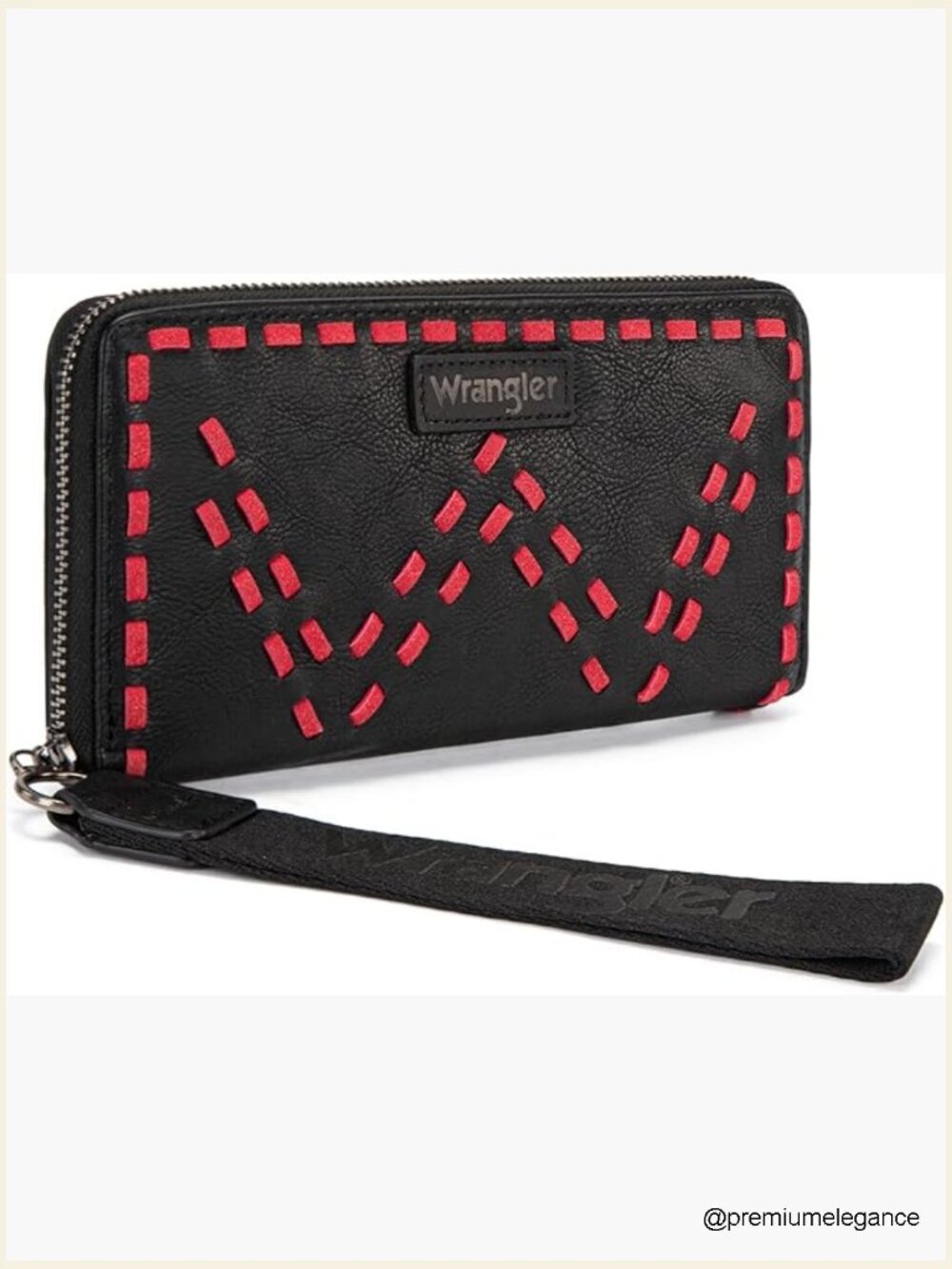 Retro Western Wristlet Wallet RFID Blocking Clutch Purse Card Holder